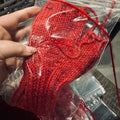 Red Sparkle Fingerless Mitts